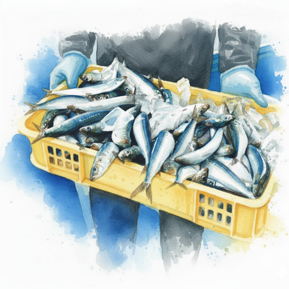 水揚げされた魚